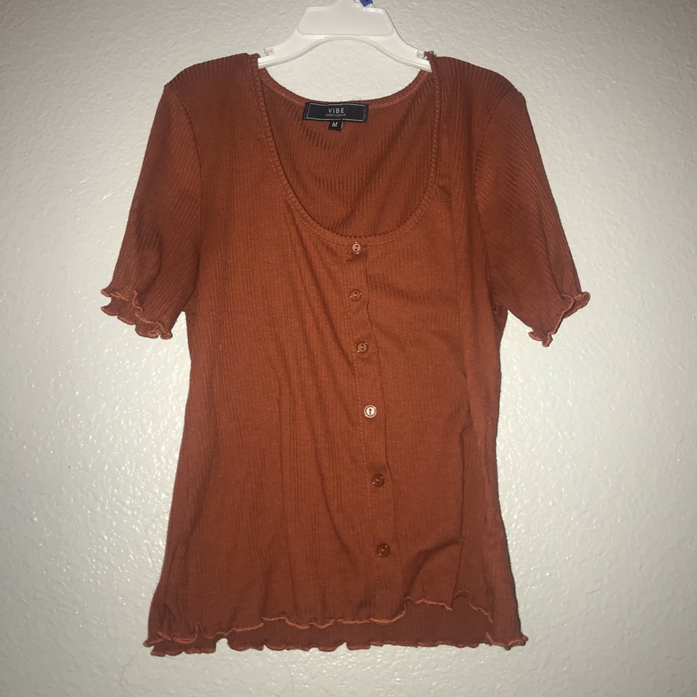 Pumpkin brown top